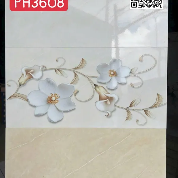 Gạch Men 30x60 Ốp Tường Giá Rẻ vàng vân trắng 3608