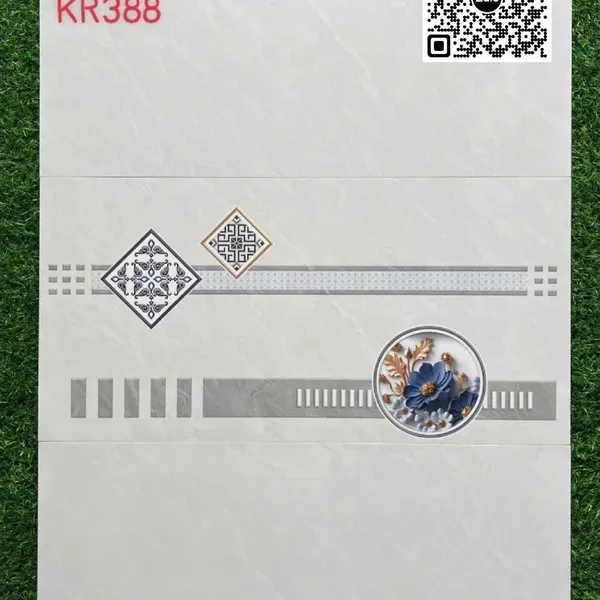 Gạch Men 30x60 Ốp Tường Giá Rẻ xám vân trắng KR388