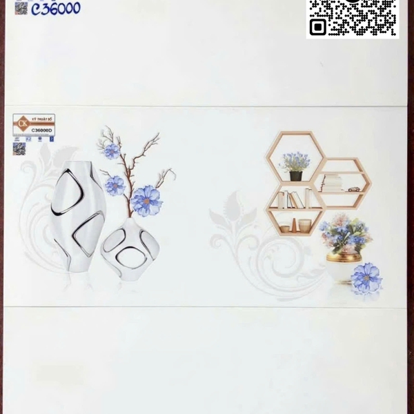 Gạch Men 30x60 Ốp Tường Giá Rẻ trắng trơn C36000
