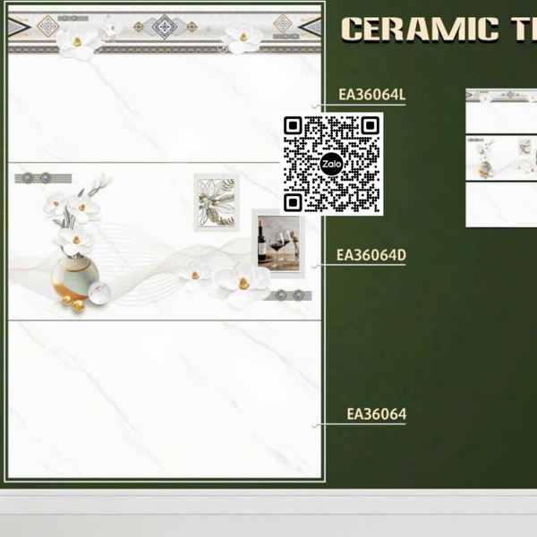Gạch Men 30x60 Ốp Tường Giá Rẻ trắng vân khói EA36064L