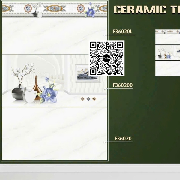 Gạch Men 30x60 Ốp Tường Giá Rẻ trắng vân khói F36020L