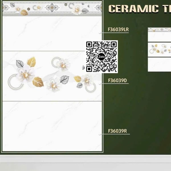 Gạch Men 30x60 Ốp Tường Giá Rẻ trắng vân khói F36039LR