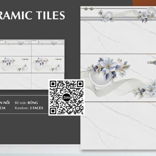 Gạch Men 30x60 Ốp Tường Giá Rẻ trắng vân khói F36040LR