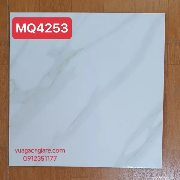 Gạch Men 40x40 Lát Nền Giá Rẻ PAK trắng vân khói MQ4253
