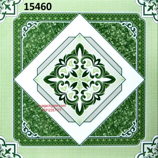 Gạch Men 40x40 Lát Nền Giá Rẻ xanh ngọc 15460