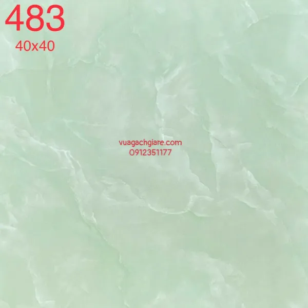 Gạch Men 40x40 Lát Nền Giá Rẻ xanh ngọc 483