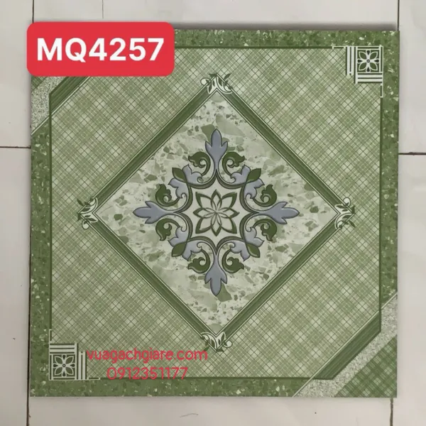Gạch Men 40x40 Lát Nền Giá Rẻ PAK màu xanh MQ4257