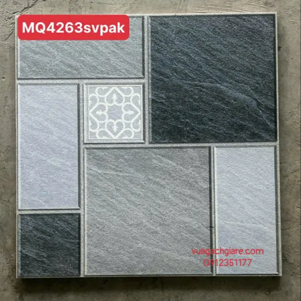 Gạch Men 40x40 Lát Sân Giá Rẻ PAK đá ghép MQ4263SV
