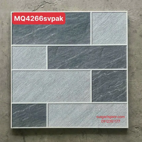 Gạch Men 40x40 Lát Sân Giá Rẻ PAK đá ghép MQ4266SV
