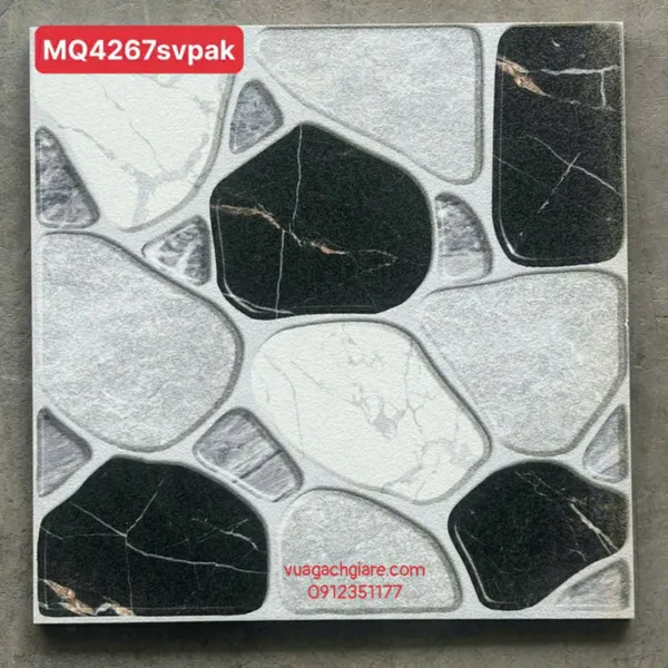 Gạch Men 40x40 Lát Sân Giá Rẻ PAK đá sỏi MQ4267SV
