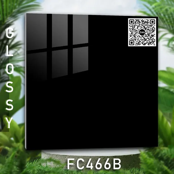 Gạch Men 40x40 Ốp Lát Giá Rẻ đen trơn FC466B