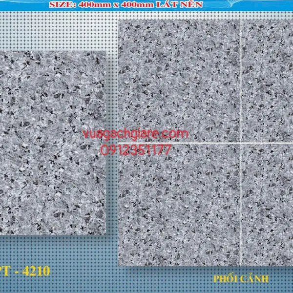Gạch Men 40x40 Ốp Lát Giá Rẻ giả đá hoa cương 4210