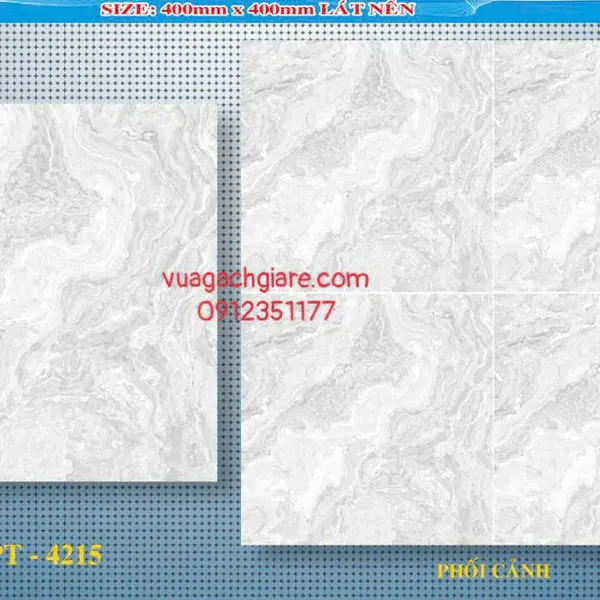 Gạch Men 40x40 Ốp Lát Giá Rẻ vân đá 4215