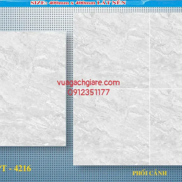 Gạch Men 40x40 Ốp Lát Giá Rẻ vân đá 4216