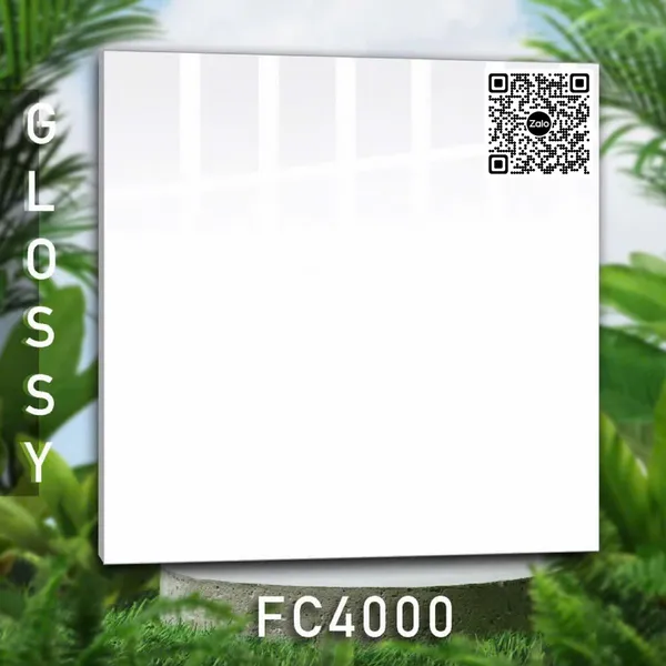 Gạch Men 40x40 Ốp Lát Giá Rẻ trắng trơn FC4000