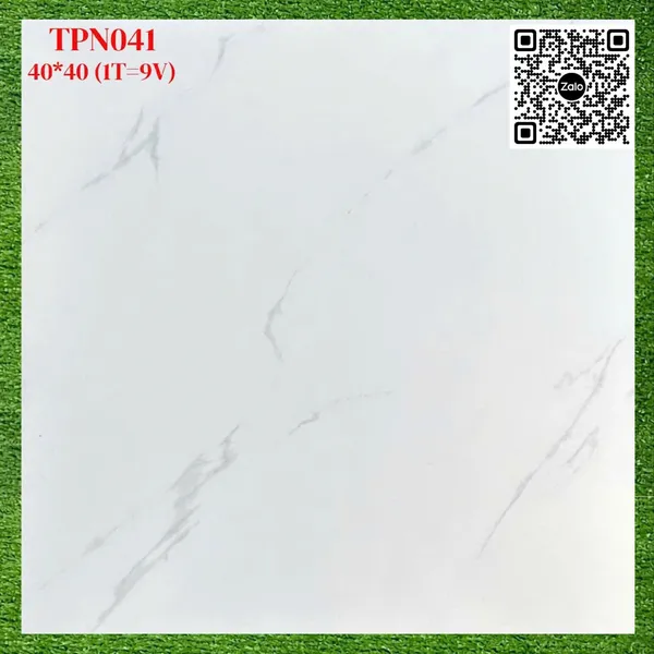 Gạch Men 40x40 Ốp Lát Giá Rẻ trắng vân khói TPN041