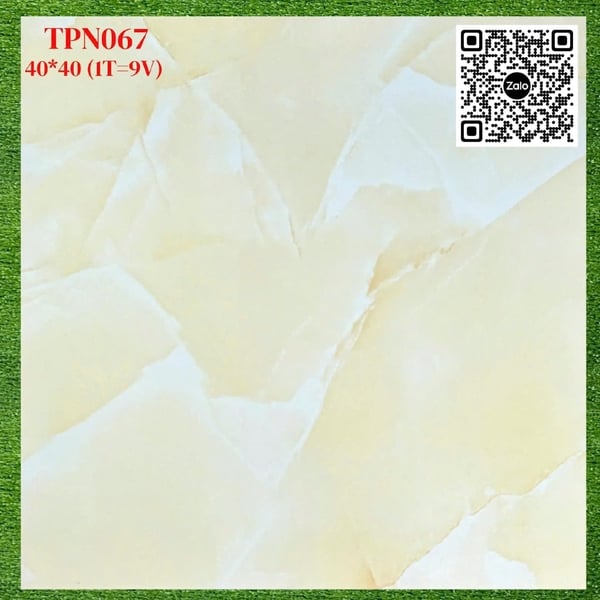 Gạch Men 40x40 Ốp Lát Giá Rẻ vàng vân trắng TPN067
