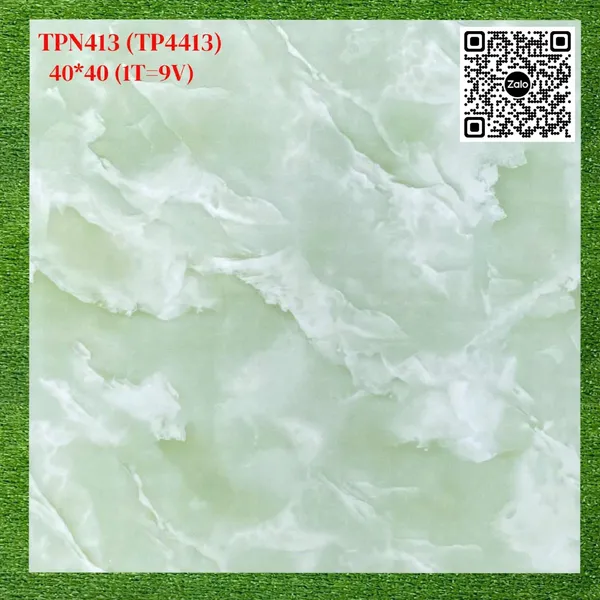 Gạch Men 40x40 Ốp Lát Giá Rẻ xanh ngọc TPN413