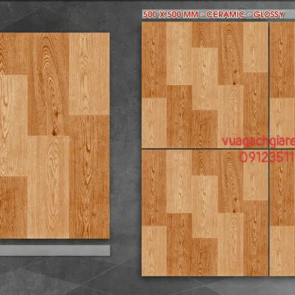 Gạch Men 50x50 Lát Nền Giá Rẻ PAK vân gỗ QH5007