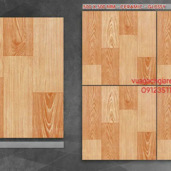 Gạch Men 50x50 Lát Nền Giá Rẻ PAK vân gỗ QH5015
