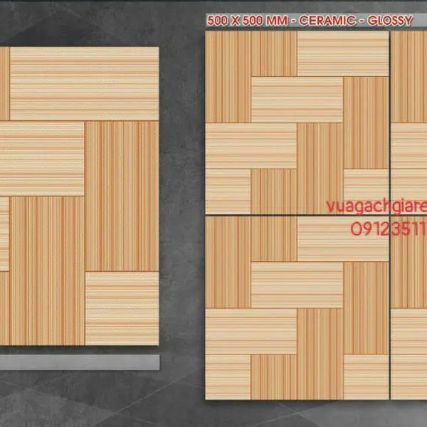 Gạch Men 50x50 Lát Nền Giá Rẻ PAK vân gỗ QH5030