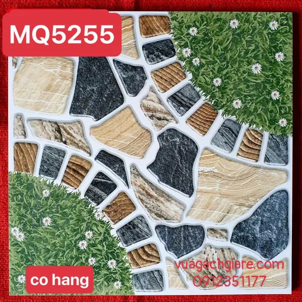 Gạch Men 50x50 Lát Sân Giá Rẻ PAK đá cỏ MQ5255
