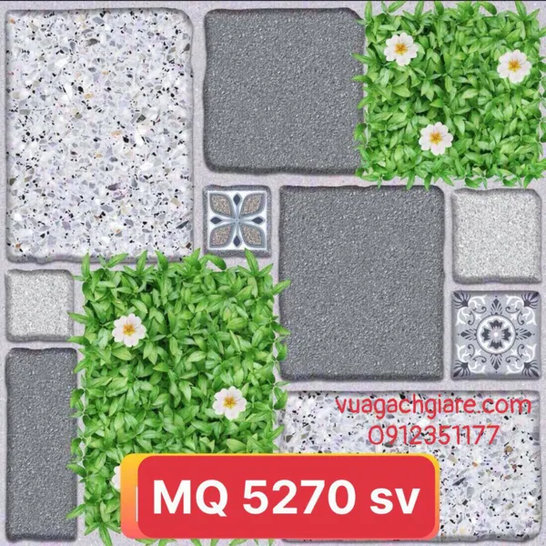 Gạch Men 50x50 Lát Sân Giá Rẻ PAK đá ghép MQ5270SV