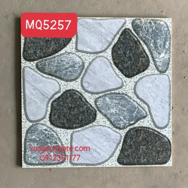Gạch Men 50x50 Lát Sân Giá Rẻ PAK đá sỏi MQ5257