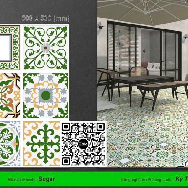 Gạch Men 50x50 Ốp Lát Sân Vườn Giá Rẻ CM5009