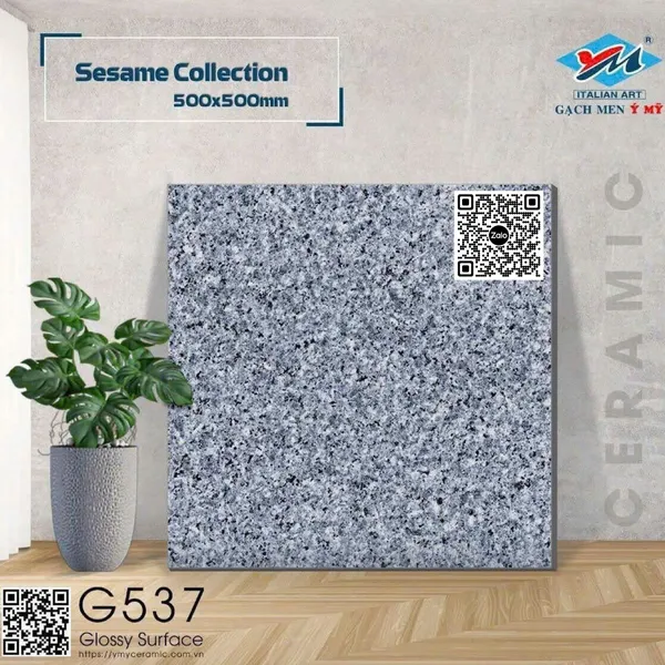 Gạch Men 50x50 Ốp Lát giả đá hoa cương G537