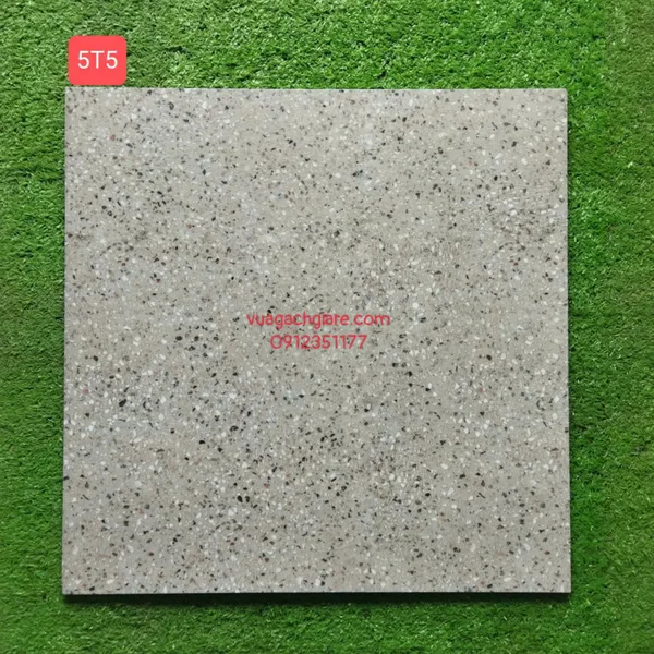 Gạch Men 50x50 Lát Nền Giá Rẻ terrazzo xám 5T5