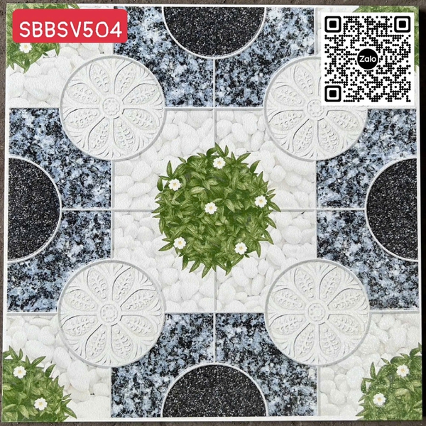 Gạch Men 50x50 Ốp Lát Sân Vườn Giá Rẻ đá sỏi SBBSV504
