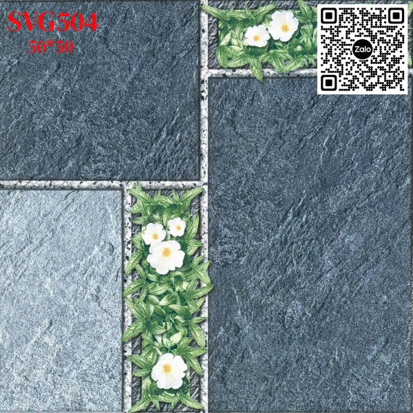 Gạch Men 50x50 Ốp Lát Sân Vườn Giá Rẻ đá cỏ SVG504