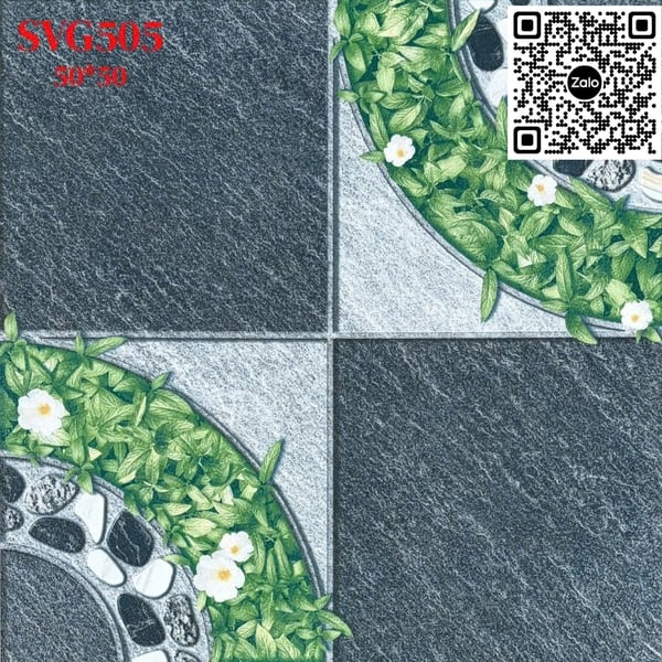 Gạch Men 50x50 Ốp Lát Sân Vườn Giá Rẻ đá cỏ SVG505