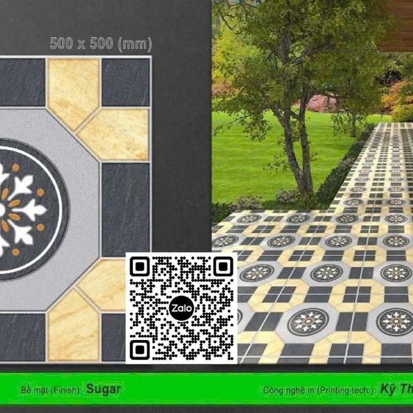 Gạch Men 50x50 Ốp Lát Sân Vườn Giá Rẻ đá ghép CM5011