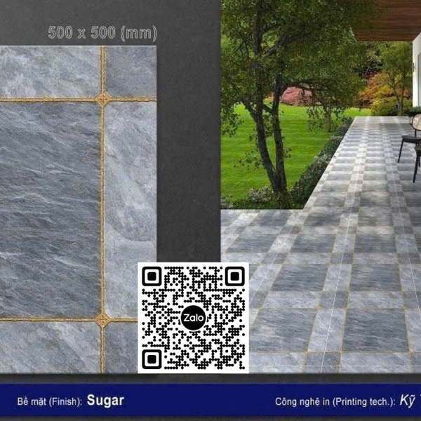 Gạch Men 50x50 Ốp Lát Sân Vườn Giá Rẻ đá ghép SV55006