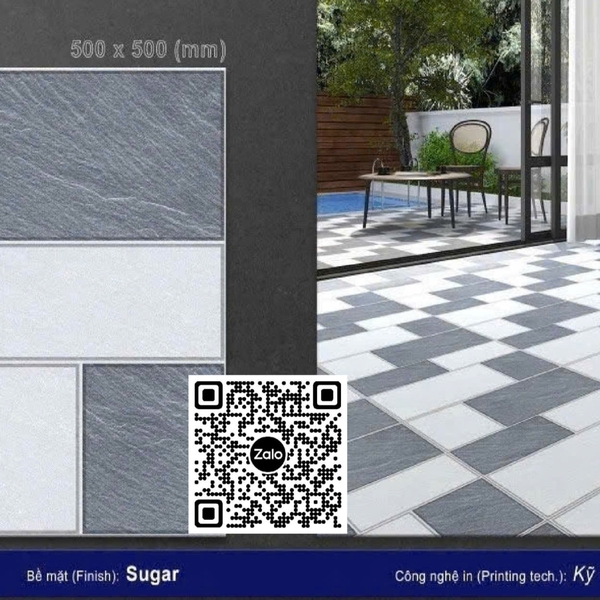 Gạch Men 50x50 Ốp Lát Sân Vườn Giá Rẻ đá ghép SV55009