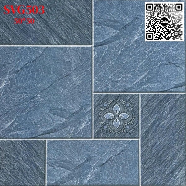 Gạch Men 50x50 Ốp Lát Sân Vườn Giá Rẻ đá ghép SVG503