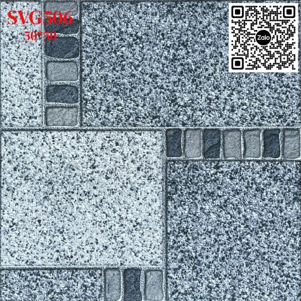 Gạch Men 50x50 Ốp Lát Sân Vườn Giá Rẻ đá ghép SVG506