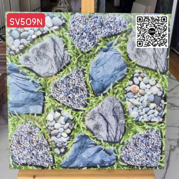 Gạch Men 50x50 Ốp Lát Sân Vườn Giá Rẻ đá sỏi SV509N