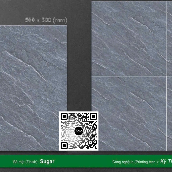Gạch Men 50x50 Ốp Lát Sân Vườn Giá Rẻ xám vân đá CRS561