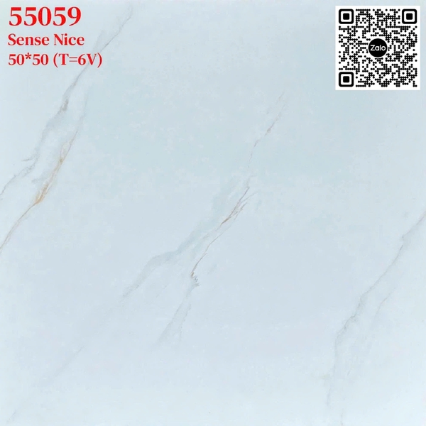 Gạch Men 50x50 Ốp Lát Giá Rẻ trắng vân khói 55059