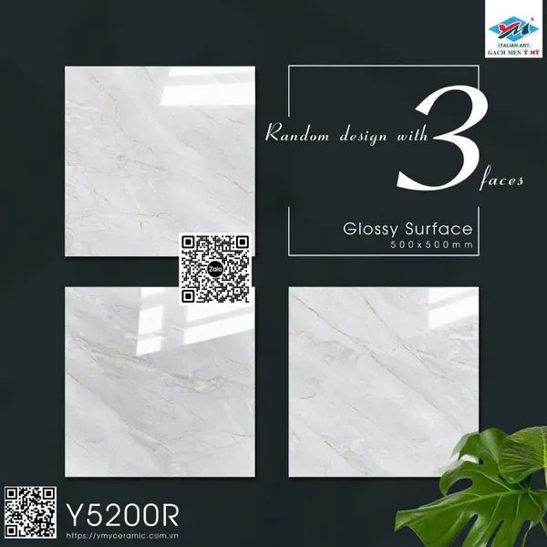 Gạch Men 50x50 Ốp Lát vân đá Y5200R