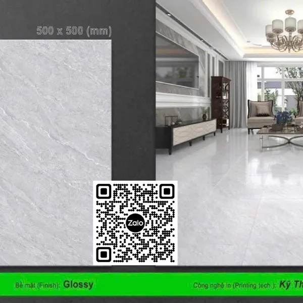 Gạch Men 50x50 Ốp Lát xám vân đá C5003