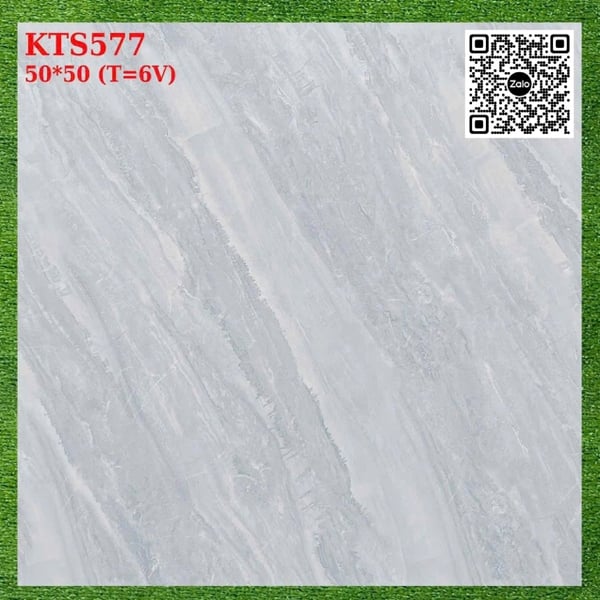 Gạch Men 50x50 Ốp Lát Giá Rẻ xám vân đá KTS577