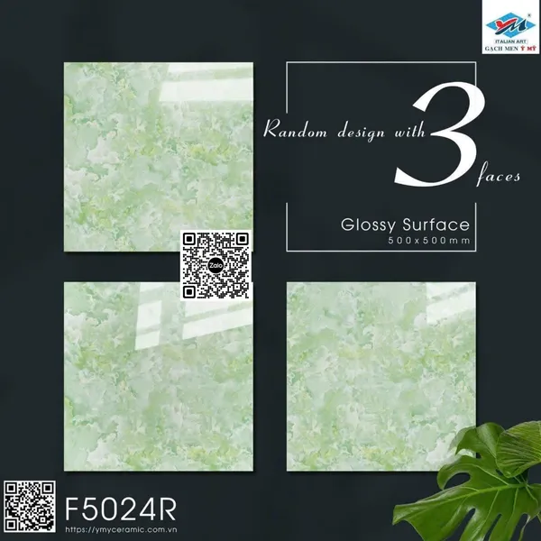 Gạch Men 50x50 Ốp Lát xanh ngọc F5024R