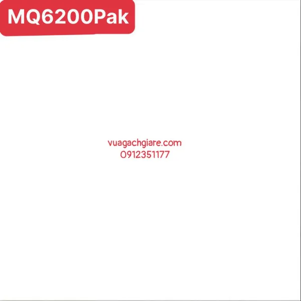 Gạch Men 60x60 Lát Nền Giá Rẻ PAK trắng trơn MQ6200