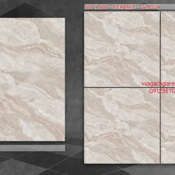 Gạch Men 60x60 Lát Nền Giá Rẻ PAK vân đá P6016