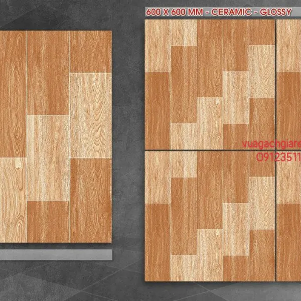 Gạch Men 60x60 Lát Nền Giá Rẻ PAK vân gỗ K6609