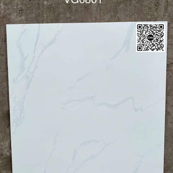 Gạch Men 60x60 Ốp Lát Giá Rẻ trắng vân khói VG6801